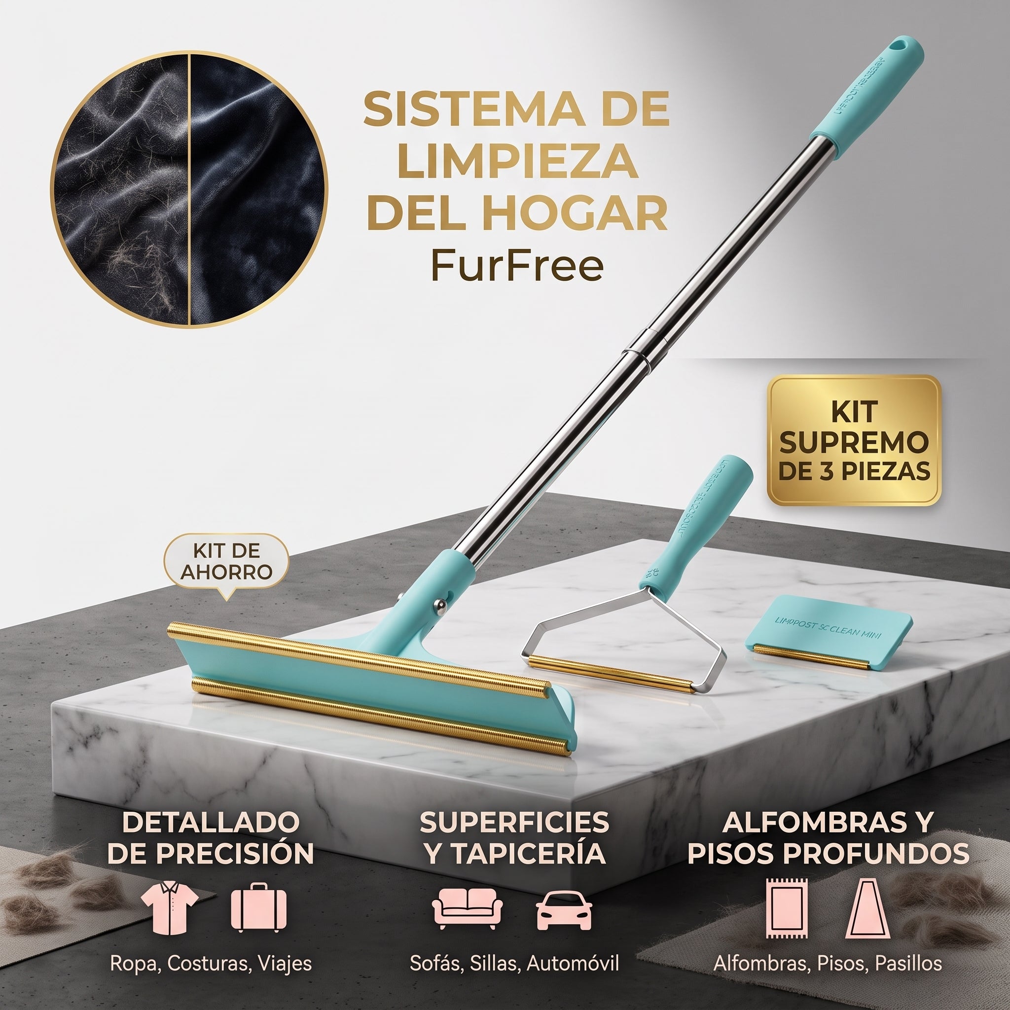 Kit Antipelo FurFree - Mini, Pro & Xtra